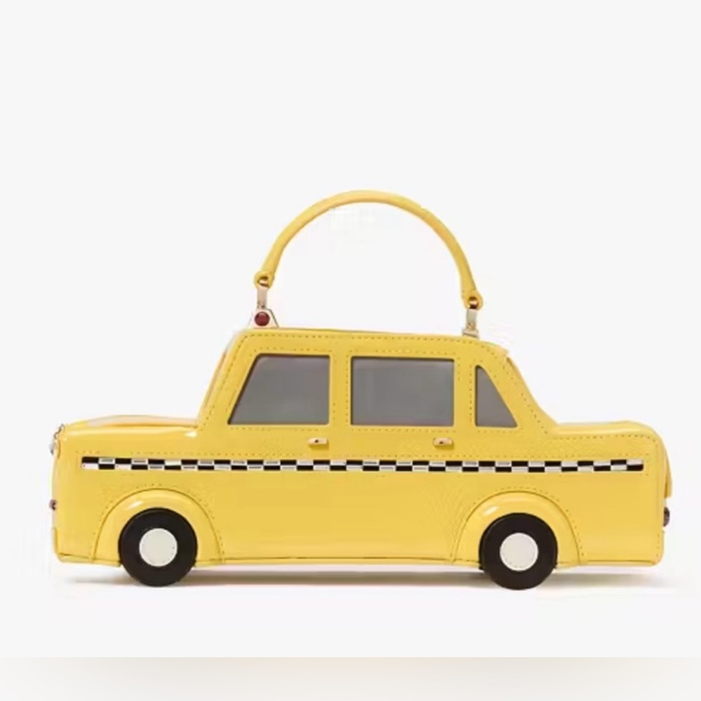 Last one!♠️Kate Spade New York NYC 3D Big Apple Kate’s Taxi Crossbody Bag - Picture 8 of 12